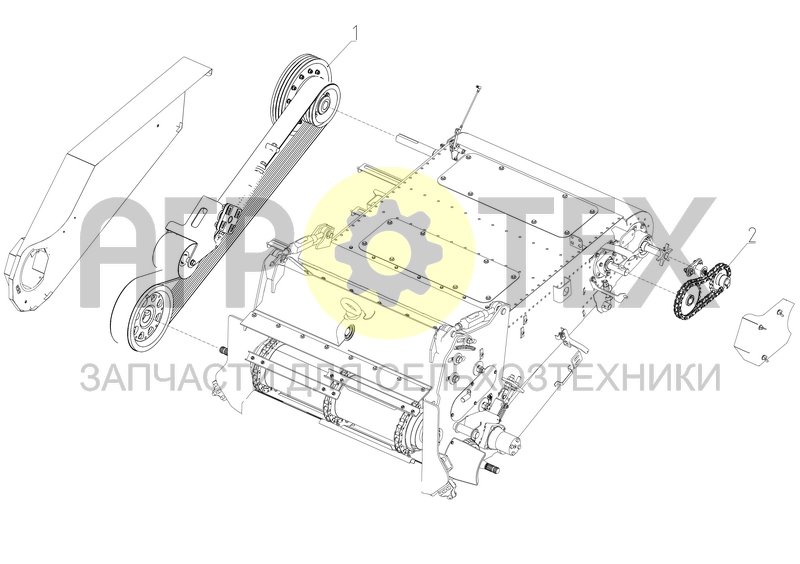 Чертеж Приводы наклонной камеры (RT520.03.07.000Ф)